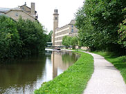 Approaching Salt's Mill at Saltaire