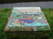 Mosaic (1 of several) by the canal