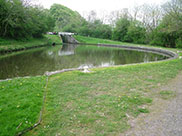 Wide stretch of canal between locks