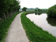 More sharp turns as the canal winds through the countryside