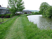 The canal winds its way out of Skipton