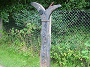 One of 1,000 mileposts funded by the Royal Bank of Scotland
