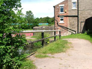 Site of old locks connecting canal to the River Douglas