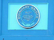 Plaque on Boundary bridge (Bridge E)