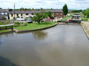 View from towpath bridge towards Rufford Branch