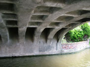 Underneath Burscough bridge