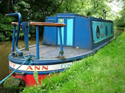A small narrow boat, 'Kitty Ann'
