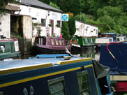 A garage for narrow boat engine service and repair