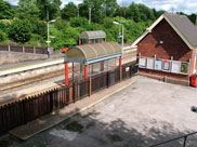 Adlington Station, complete with two bus shelters