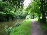 The canal close to Rufford Old Hall