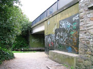 Grimshaw Park bridge (Bridge 101) complete with graffiti