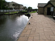 Paved towpath at the Top lock (No.58)
