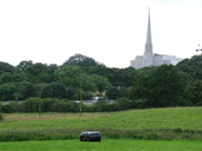Preston England Temple and the M61 motorway