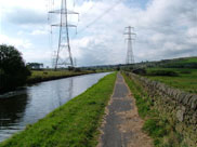 Huge pylons cross the canal