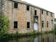 Old stone warehouse on the canal